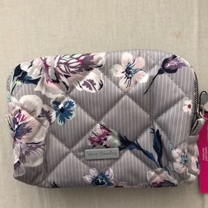 NWT Iconic Mini Cosmetic in Park Stripe Performance Twill